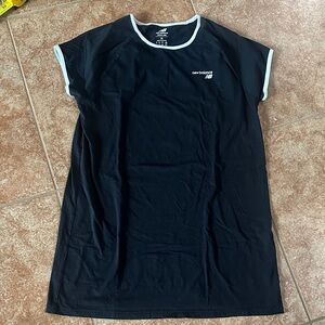 New Balance Black Tshirt Dress with White Accents